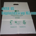 Compostable hospital resealable bag, Eco-friendly Compostable T-shirt bag, biodegradable compostable t-shirt carry out bag